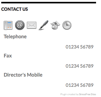  Business Contact Widget